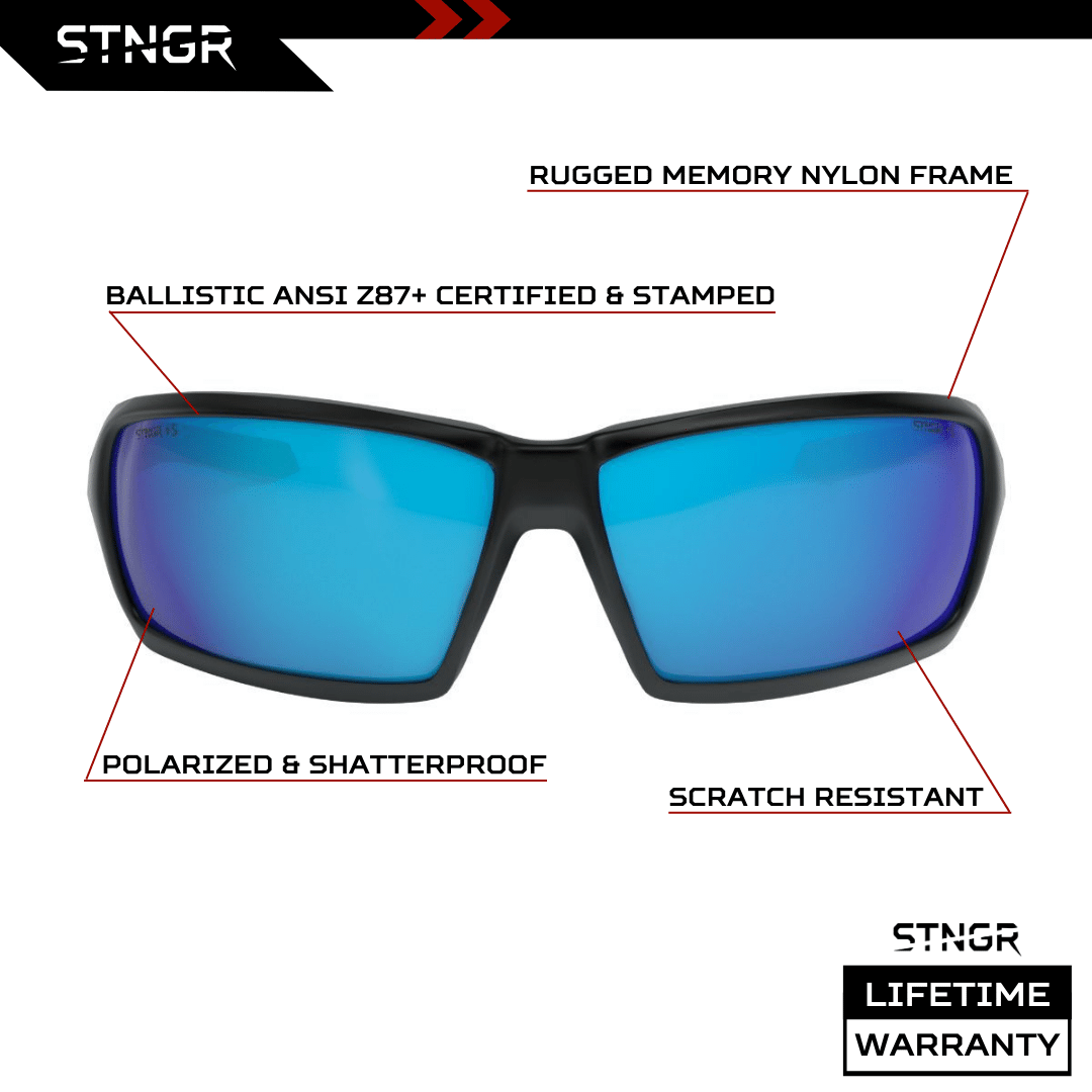 Ultra Durable Polarized Sunglasses Rugged STNGR Ridge