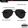 STNGR Aviators Model Lifestyle Sunglasses