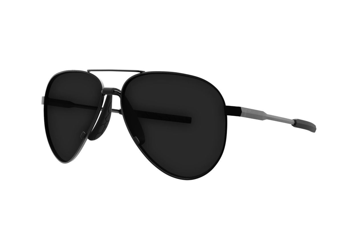 Matte top black aviators